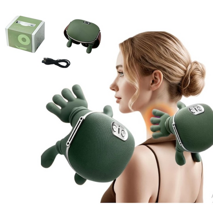 Aparat masaj cervical cu incalzire 3 trepte fara fir USB masaj uman umeri gat - Sport si timp liber