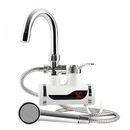 Robinet electric instant cu dus - incalzire apa, montaj perete, afisaj LCD - Baie si sanitare