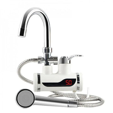 Robinet electric instant cu dus - incalzire apa, montaj chiuveta, afisaj LCD - Baie si sanitare