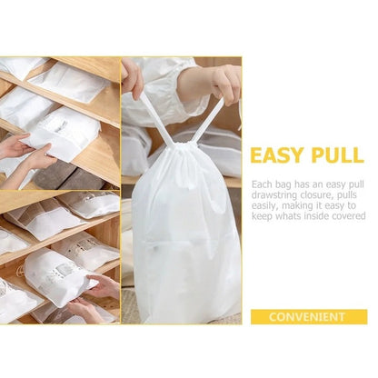 Saci pentru incaltaminte 12 buc, non-woven, albi, 44x32 cm - Sport si timp liber