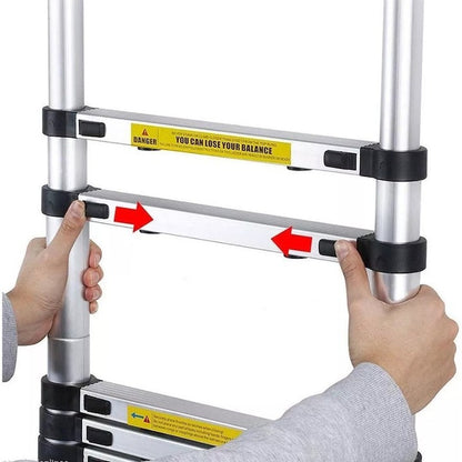 Scară Telescopică Pliabilă din Aluminiu 2,9 m