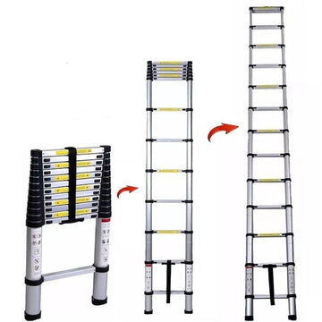 Scară Telescopică Pliabilă din Aluminiu 2,9 m