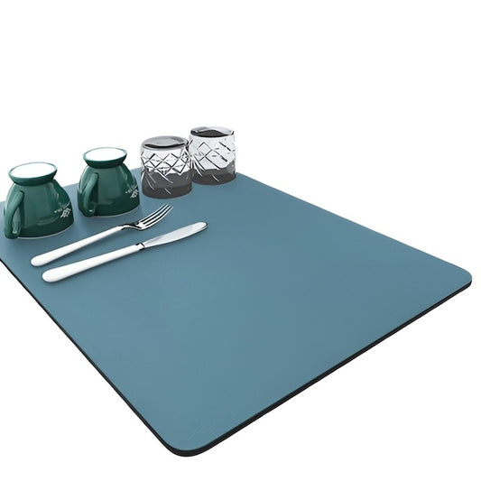 Servet bucatarie silicon impermeabil - absorbant, design modern, albastru - Bucatarie si electrocasnice