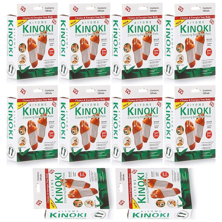 Plasturi Detox Kinoki Premium pentru Picioare – Set 100 Bucăți