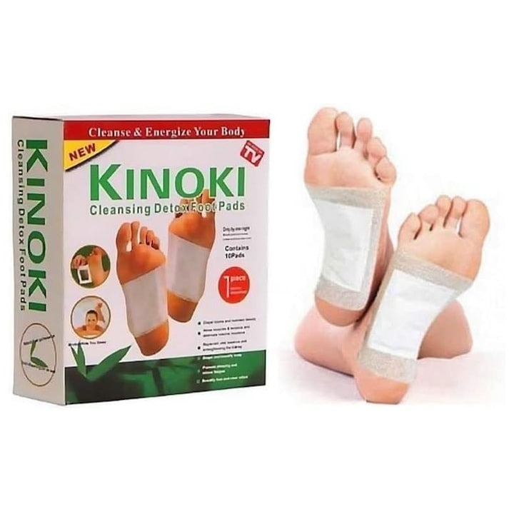 Plasturi Detox Kinoki Premium pentru Picioare - Set 100 Bucati - Sanatate si ingrijire