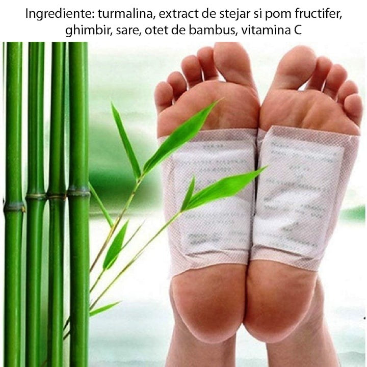 Plasturi Detox Kinoki Premium pentru Picioare - Set 100 Bucati - Sanatate si ingrijire
