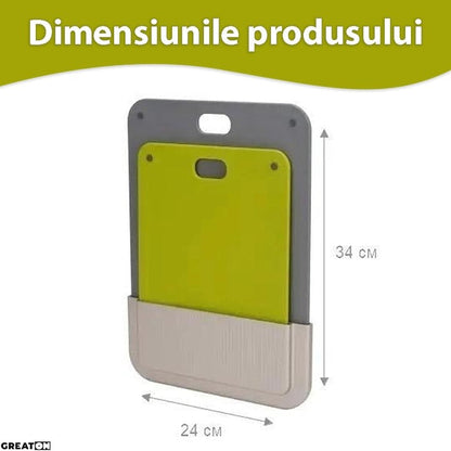 Set 2 Tocatoare Cu Suport - Organizare Inteligenta Pentru Bucatarie, Montare Pe Perete Sau Dulap - Bucatarie si
