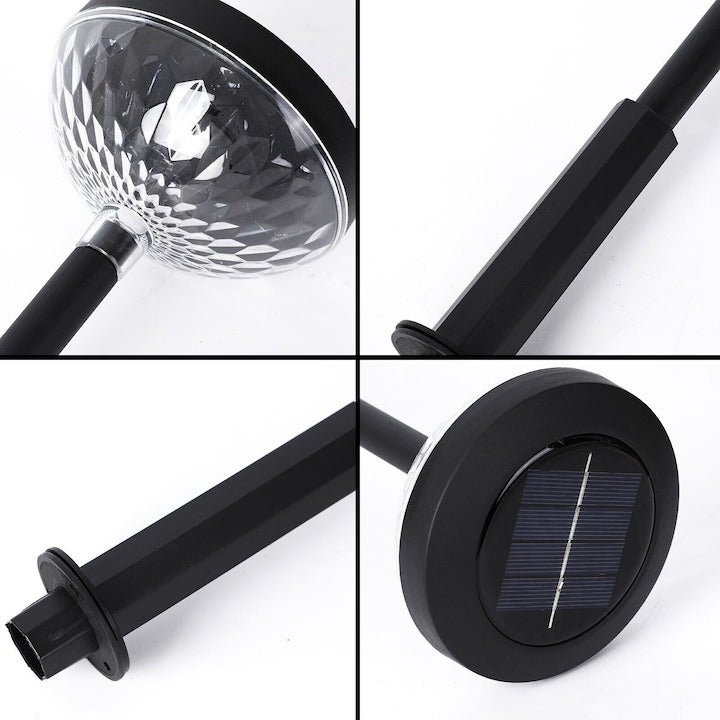 Set 2 lampi solare LED RGB gradina - 2 moduri de lumina - Iluminat