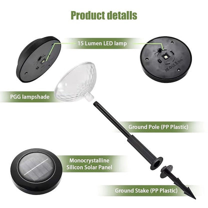 Set 2 lampi solare LED RGB gradina - 2 moduri de lumina - Iluminat