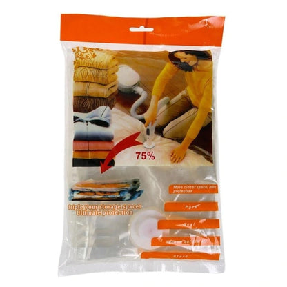 Set 12 Saci de Vidat pentru Haine & Pilote 80x100 cm - Depozitare Vacuum, Reutilizabili, Economie Spatiu 75% - Bucatarie si