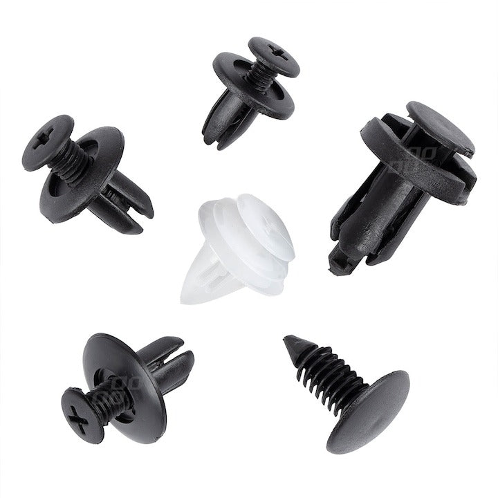 Set clipsuri auto universale 100 bucati cleme fixare tapiterie bara aripa - Auto si moto