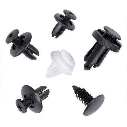 Set clipsuri auto universale 100 bucati cleme fixare tapiterie bara aripa - Auto si moto