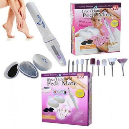 Set Manichiura Pedichiura Pedi Mate Cu 18 Accesorii Pentru Ingrijire Unghii Si Calcaie - Bucatarie si electrocasnice