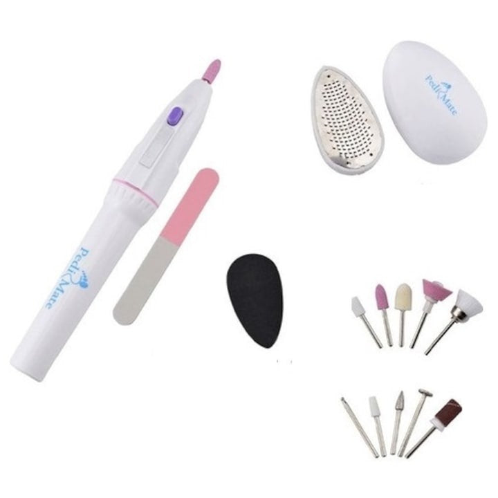 Set Manichiura Pedichiura Pedi Mate Cu 18 Accesorii Pentru Ingrijire Unghii Si Calcaie - Bucatarie si electrocasnice