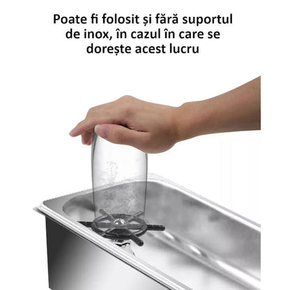 Spălător pahare/sticle cu presiune – montaj pe chiuvetă, racorduri incluse, ideal bar/restaurante