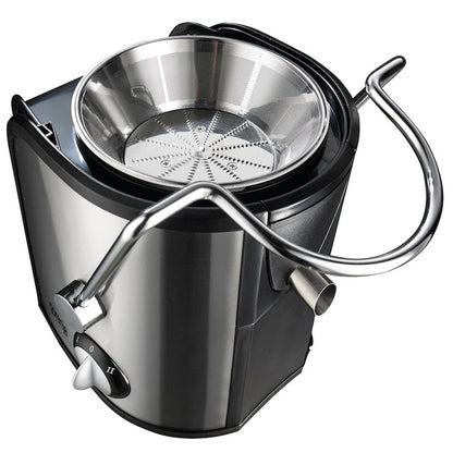Storcător Fructe și Legume 800W din Plastic/Inox – Recipient Suc 1L, Pulpă 1.5L, Negru