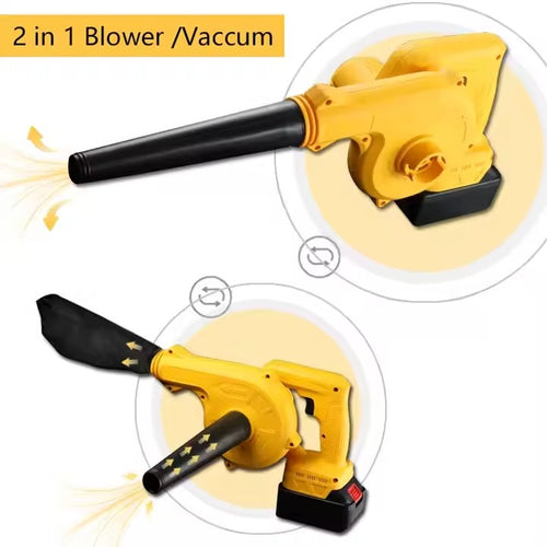 Suflanta frunze fara fir 880W, 2 acumulatori 36V, 2 în 1 suflare și aspirare frunze, praf, zapada, 18000 RPM - Produse Auto, Casă & Grădină - OkDeals.ro