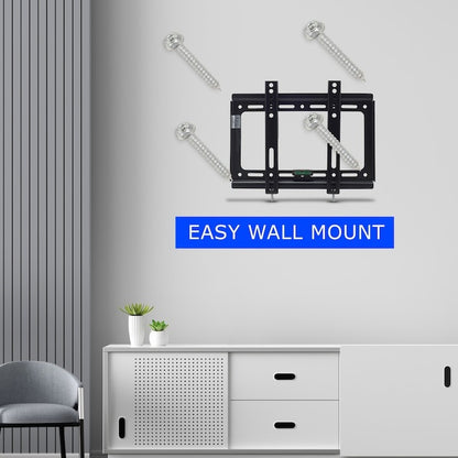 Suport TV perete – compatibil 14-42”, max 25Kg, negru, fix și sigur