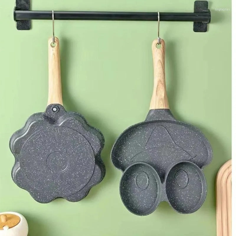 Tigaie antiaderentă Froggy – 3 compartimente, aliaj aluminiu, 33 cm