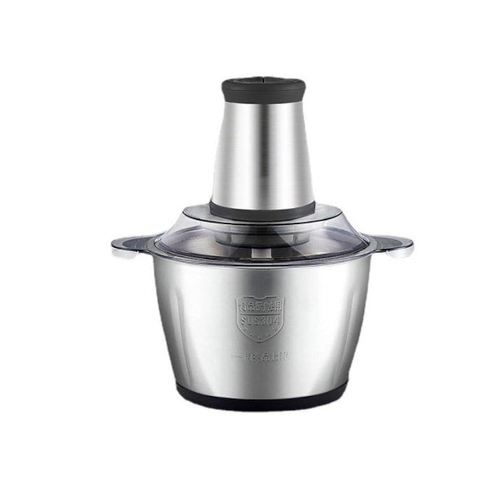 Tocator Electric 3L din Inox cu 4 Lame din Otel Inoxidabil Negru - Bucatarie si electrocasnice