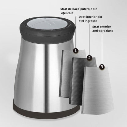 Tocator electric inox 5L cu 4 lame din otel inoxidabil negru - Bucatarie si electrocasnice