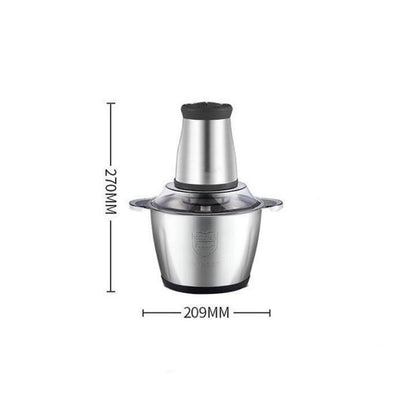 Tocator Electric 5L din Inox cu 4 Lame din Oțel Inoxidabil Negru