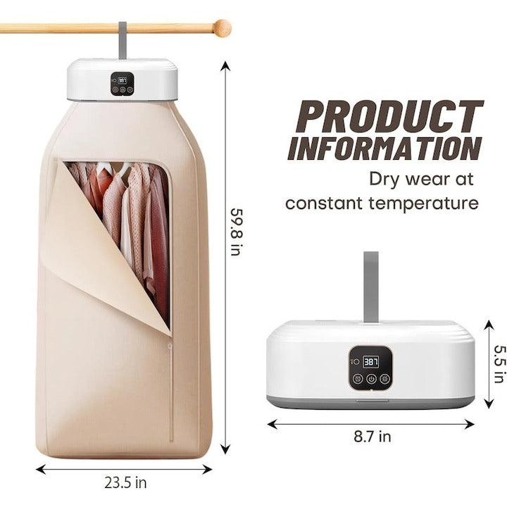 Uscator de rufe electric portabil 600W - pliabil, fara gaurire, ideal calatorii - Copii si bebelusi