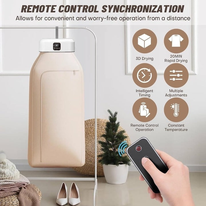 Uscator de rufe electric portabil 600W - pliabil, fara gaurire, ideal calatorii - Copii si bebelusi