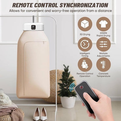 Uscator de rufe electric portabil 600W - pliabil, fara gaurire, ideal calatorii - Copii si bebelusi