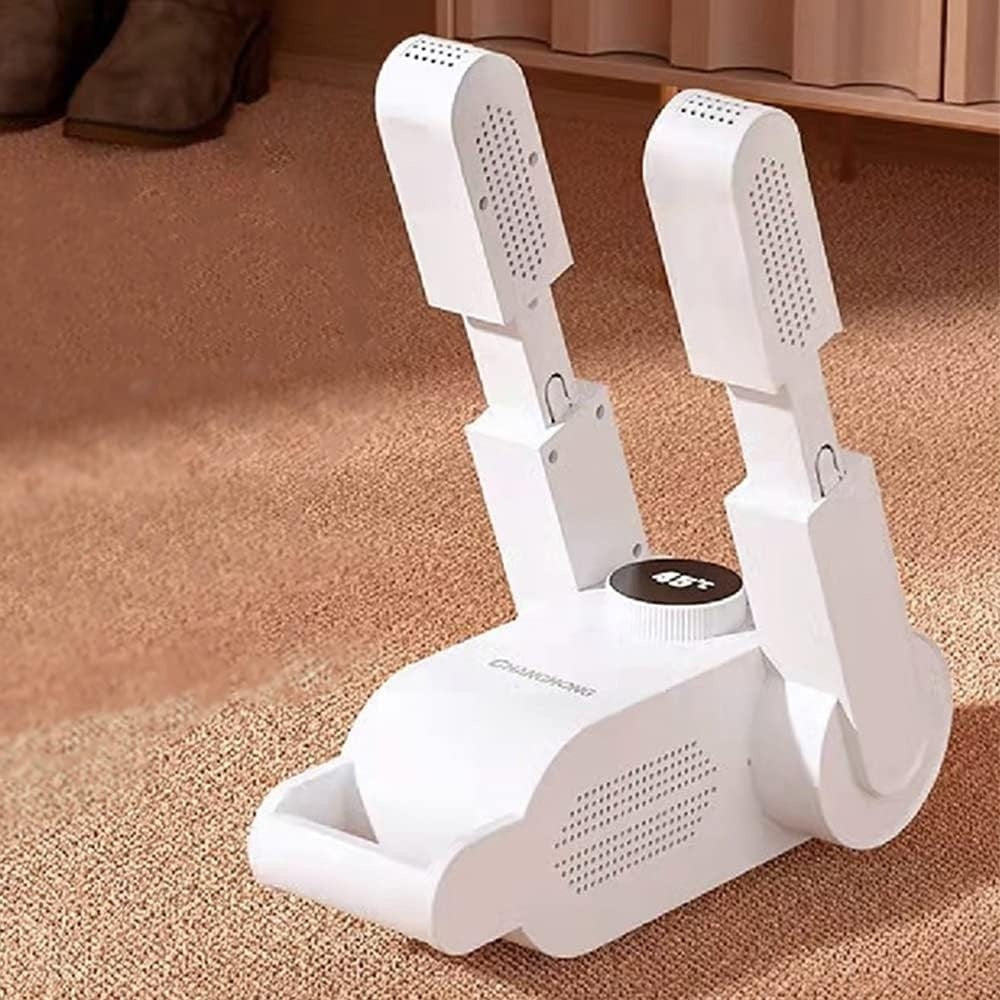 Uscător Electric pentru Încălțăminte cu Dezinfectare UV, Timer și Design Pliabil – Uscare Rapidă 360°