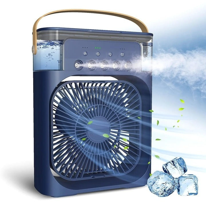 Ventilator Portabil Cu Rezervor Apa 600ML Umidificare Vaporizare Si Racire 3 In 1 - Sport si timp liber