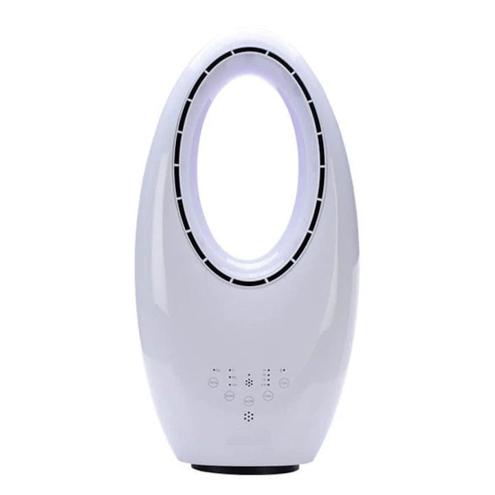 Ventilator si purificator aer Tobi Bladeless, Oscilant, LED, Telecomanda