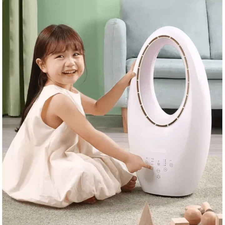 Ventilator Bladeless Leihmann - Racire Inteligenta, Purificare Aer si Control Smart Cu Telecomanda - Copii si bebelusi